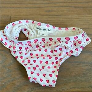 Roller Rabbit Kids Heart Print Swim Bottom - Pink